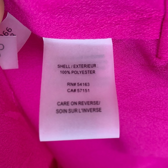 Calvin Klein Blouse Long Sleeve Magenta Pink - Picture 7 of 8
